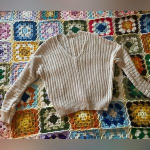 Off-white knit sweater